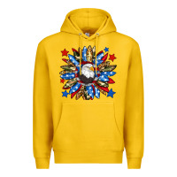 Lemon American flag sunflower Premium Hoodie - Neo Western