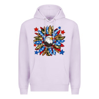 Lilac American flag sunflower Premium Hoodie - Neo Western