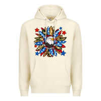 Sandshell American flag sunflower Premium Hoodie - Neo Western