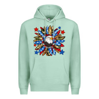 Seafoam American flag sunflower Premium Hoodie - Neo Western