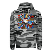 Slate Camo American flag sunflower Premium Hoodie - Neo Western