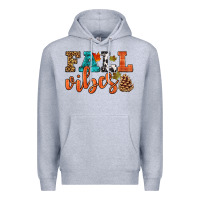 Heather Grey fall vibes Premium Hoodie - HRA Design Shop