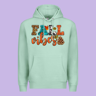 Fall Vibes Premium Hoodie Designed By Hra Design Shop