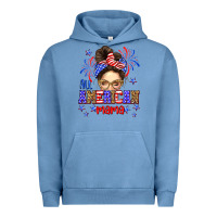 Pigment Pebble Blue All American mama Urban Hoodie - Neo Western