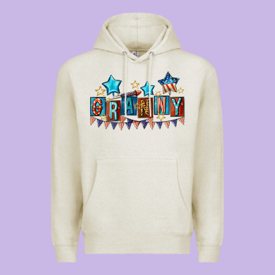 American Granny 4th Of July Premium Hoodie Designed By Cowgirlartshop