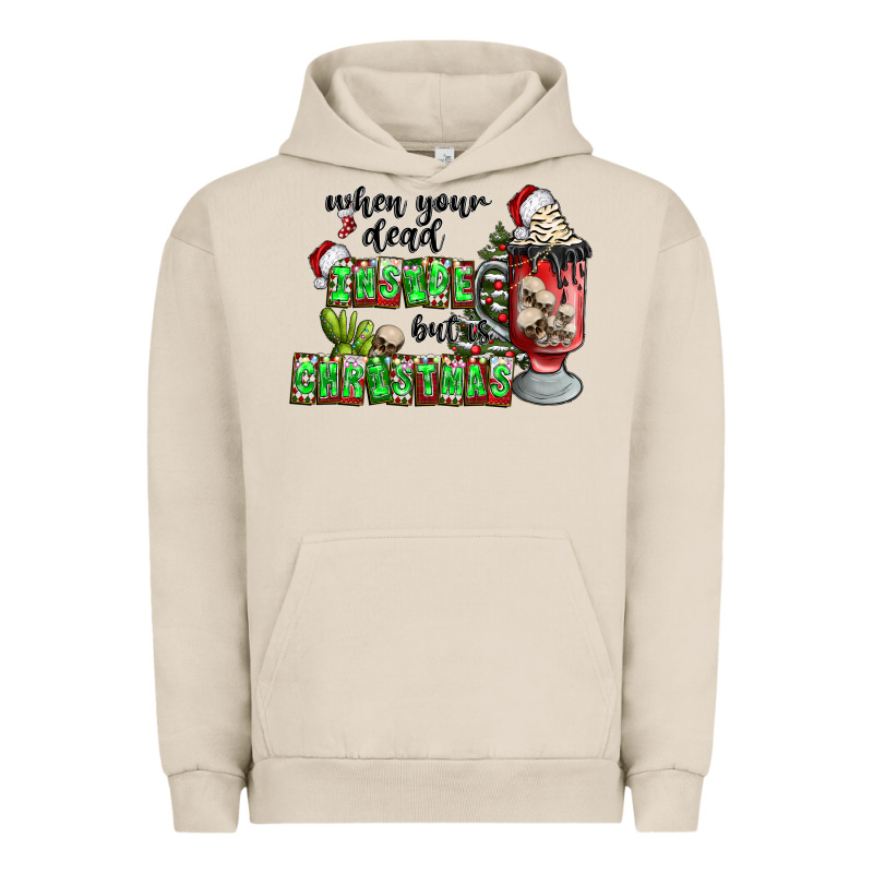 When Your  Dead Insıde But Is Christmas Urban Hoodie by CowhideDigitalArt | Teevron