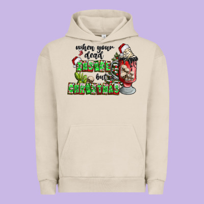 When Your  Dead Insıde But Is Christmas Urban Hoodie Designed By Cowhidedigitalart