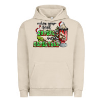 Pigment French Oak when your  dead insıde but is christmas Urban Hoodie - CowhideDigitalArt