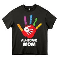 Asphalt LIL Autism Mom Heavy Core Tee - CowhideDigitalArt