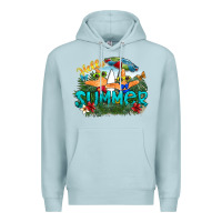 Blue Mist hello summer Premium Hoodie - SublimationCraftShop