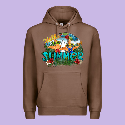 Hello Summer Premium Hoodie Designed By Sublimationcraftshop