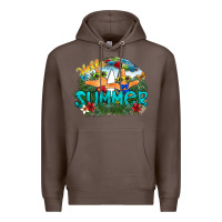 Coffee hello summer Premium Hoodie - SublimationCraftShop