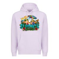 Lilac hello summer Premium Hoodie - SublimationCraftShop