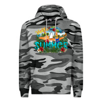 Slate Camo hello summer Premium Hoodie - SublimationCraftShop
