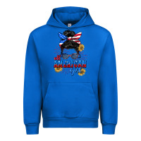 Cobalt All American girl 4th of July Urban Hoodie - CowGirlArtShop