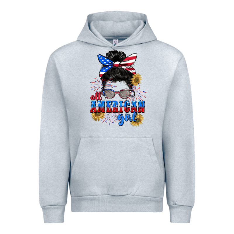 All American Girl 4th Of July Urban Hoodie by CowGirlArtShop | Teevron