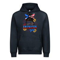 Navy All American girl 4th of July Urban Hoodie - CowGirlArtShop