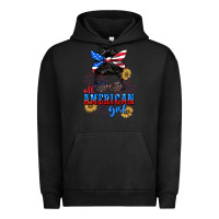 Pigment Black All American girl 4th of July Urban Hoodie - CowGirlArtShop