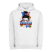 Pigment Lunar Rock All American girl 4th of July Urban Hoodie - CowGirlArtShop