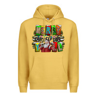 Antique Gold merry christmas yall Premium Hoodie - CowhideDigitalArt