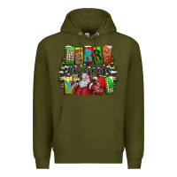 Army Green merry christmas yall Premium Hoodie - CowhideDigitalArt