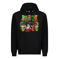 Black merry christmas yall Premium Hoodie - CowhideDigitalArt
