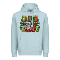 Blue Mist merry christmas yall Premium Hoodie - CowhideDigitalArt