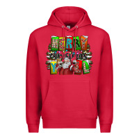 Cardinal merry christmas yall Premium Hoodie - CowhideDigitalArt