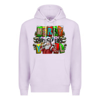 Lilac merry christmas yall Premium Hoodie - CowhideDigitalArt