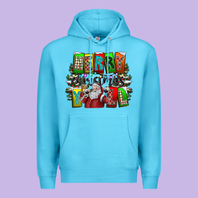 Merry Christmas Yall Premium Hoodie Designed By Cowhidedigitalart