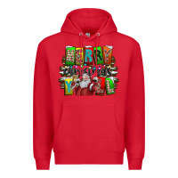 Red merry christmas yall Premium Hoodie - CowhideDigitalArt
