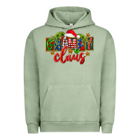 Pigment Oil Green Christmas grampy claus Urban Hoodie - FaDigitalArtStudio