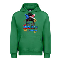 Emerald All American Mama 4th of July Urban Hoodie - CowGirlArtShop