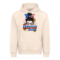 All American Mama 4th Of July Urban Hoodie | Teevron