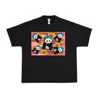 Black Baby panda flowers Urban Heavy Tee - Artiststas