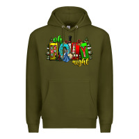 Army Green oh holy night Premium Hoodie - CowhideDigitalArt