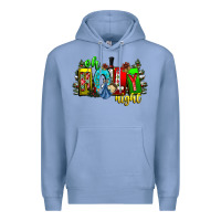 Colony Blue oh holy night Premium Hoodie - CowhideDigitalArt
