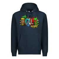 Navy oh holy night Premium Hoodie - CowhideDigitalArt