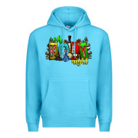 Ocean Blue oh holy night Premium Hoodie - CowhideDigitalArt