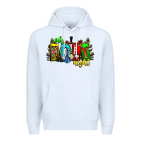 White oh holy night Premium Hoodie - CowhideDigitalArt
