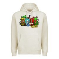 Oatmeal Heather oh holy night Premium Hoodie - CowhideDigitalArt