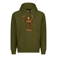 Army Green crawfish Premium Hoodie - FaDigitalArtStudio