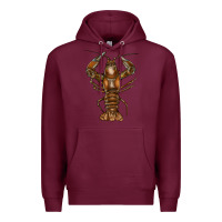 Burgundy crawfish Premium Hoodie - FaDigitalArtStudio