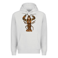 Dove Grey crawfish Premium Hoodie - FaDigitalArtStudio
