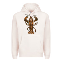 Pale Pink crawfish Premium Hoodie - FaDigitalArtStudio