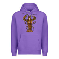 Purple crawfish Premium Hoodie - FaDigitalArtStudio