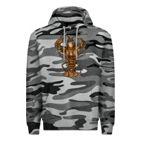 Slate Camo crawfish Premium Hoodie - FaDigitalArtStudio