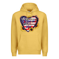 Antique Gold American heart southern soul Premium Hoodie - CowGirlArtShop