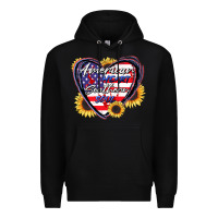Black American heart southern soul Premium Hoodie - CowGirlArtShop