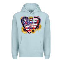 Blue Mist American heart southern soul Premium Hoodie - CowGirlArtShop
